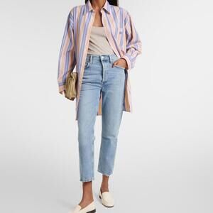 Agolde Riley Hi Rise Straight Crop